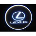 Подсветка двери светодиодная Optima Premium с логотипом LEXUS (в штатное место, комплект 2шт)