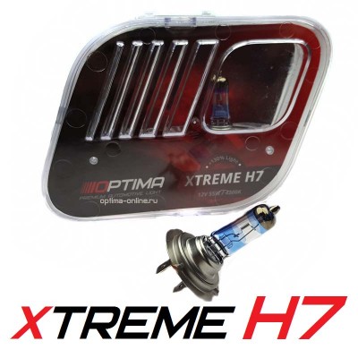 Галогенные лампы Optima Xtreme H7 +130% 4200K